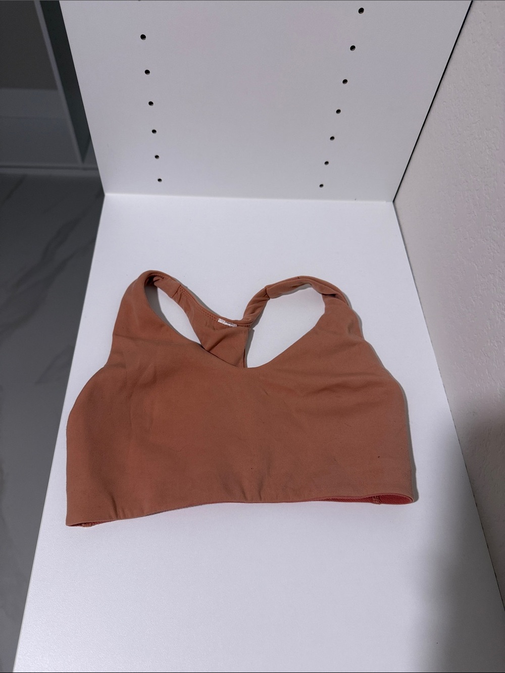 lululemon athletica rust-colored racerback sports bra